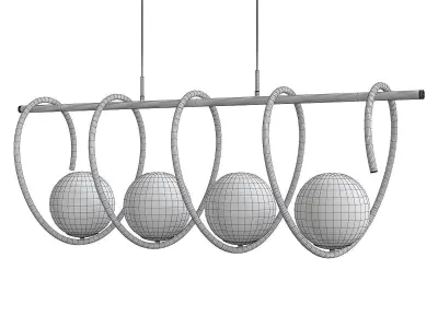 GUBBIO LINEAR CHANDELIER Low-poly 3D model