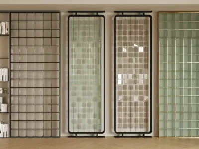 glass partition 3D model
