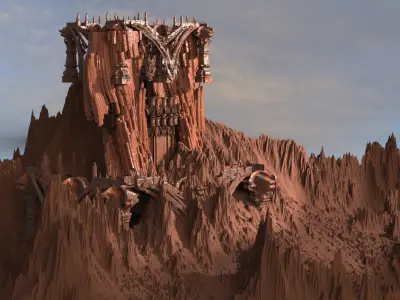 Desert Temples of fremen  3D model