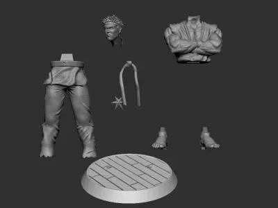 Street Fighter Ryu Statue 3D print model