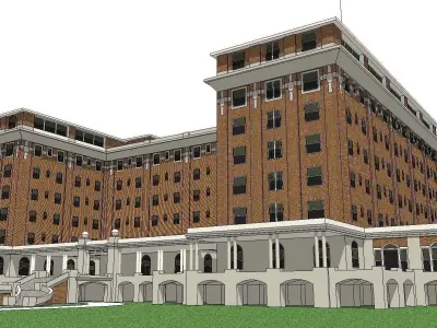vacation spot-Resort-Fashion Leisure Hotel-0261 3D model
