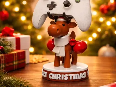 Reindeer Controller Stand 3D print model