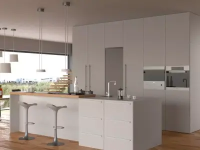 Kitchen in Corona 3D model