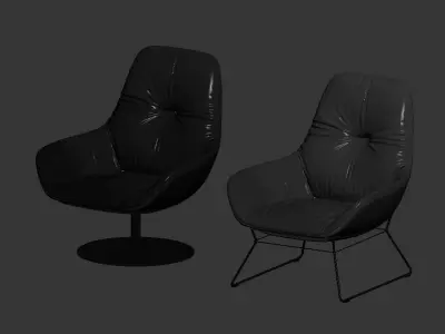 modern sofa chair  3D model
