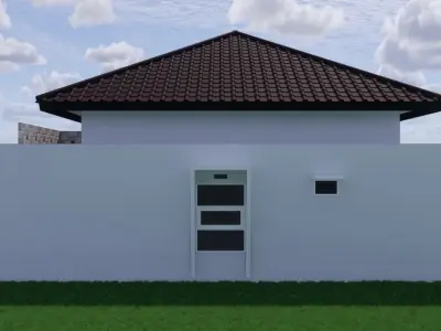 MINIMALIST HOUSE DESIGN 10 x12 METER - 3D SKETCHUP v2015 3D print model