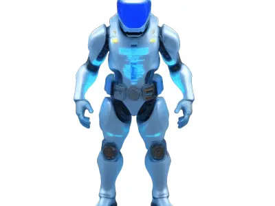 Cowboy and Future Warriors 3D print model