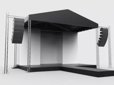 Concert Stage 10 3D model