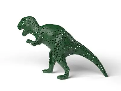 TRexDinosaur Voronoi Low-poly 3D model