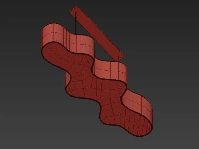 Rutbo Turned Woodr Pendant 3D model