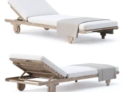 Eva chaise lounge EV24 by Bpoint Design  3D model