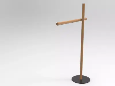 Andi Towel Rack Low-poly 3D model