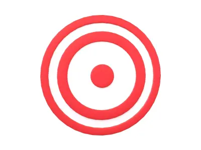 Target Symbol v1 001 Low-poly 3D model