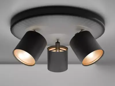 modern stylish light  Low-poly 3D model