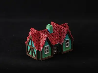 Medieval House 14 3D print model Free 3D print model