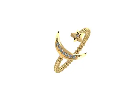 Ring - Gold - Silver 3D print model