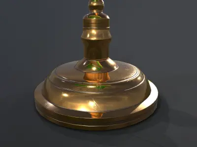 Retro Lamp Low-poly 3D model