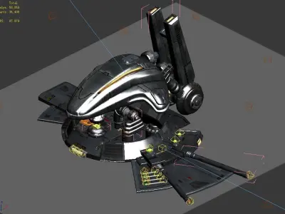 Space Station - Ground Functional Objects 01 3D model