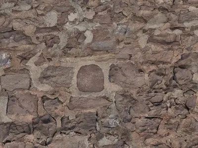Old Stone Wall PBR Texture