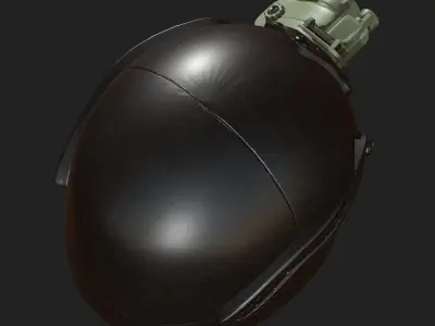 Helmet military combat soldier armor scifi Low-poly  3D model