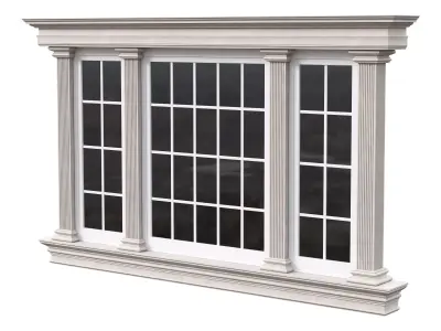 Architectural Classic Window 3D Model 18 3D model