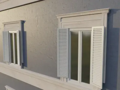 Residential building for modular usage 3D model