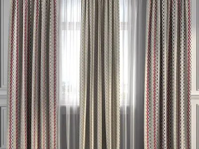 Curtain Set 253 3D model