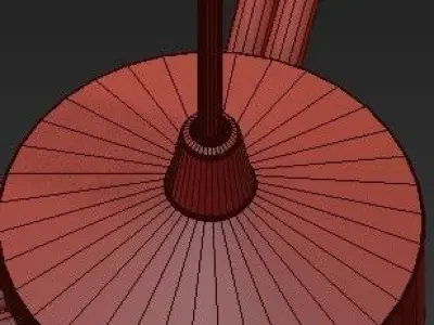 Brass Blue Glass Tube Chandelier by Hans Agne Jakobsson 3D model purchase