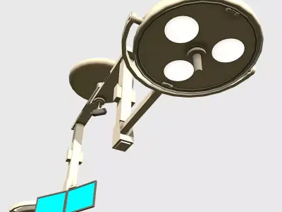 Overhead Lights Low-poly 3D model