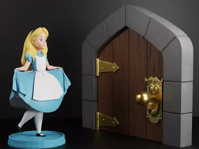 ALICE IN WONDERLAND FIGURES 3D print model