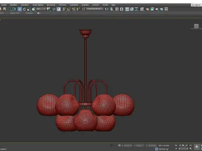 Carlo Nason Chandelier Low-poly 3D model