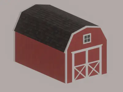 Barn Shed 3D model