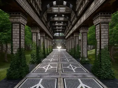 Ancient Pegasus Temples 3D model