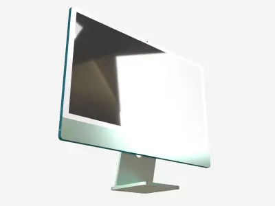 Apple imac 2021 v1 001 Low-poly 3D model