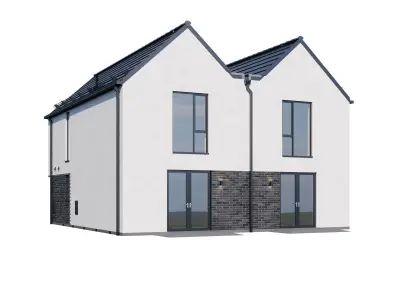 Modern house v42 3D model