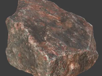 Mona Stone Low-poly 3D model