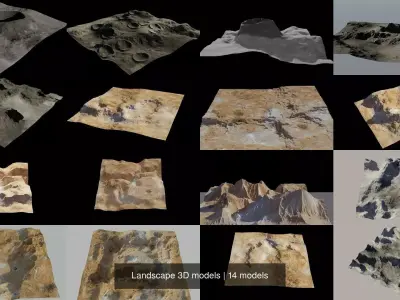 Landscape 3D models 3D Model Pack