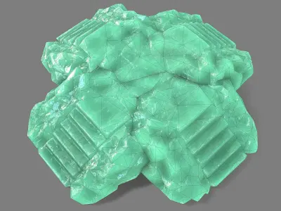 Staris Rock 09 Low-poly 3D model