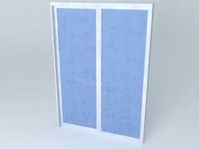 portaedson shower door with fabric Free 3D model
