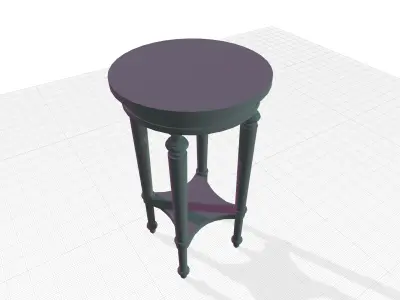 Kahler End Side Tall HighTable 3D model