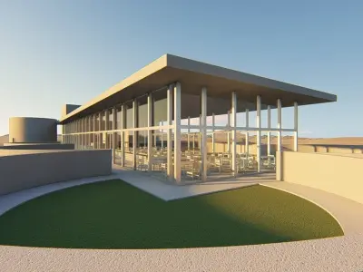 Silo architecture 3D Model 3D model