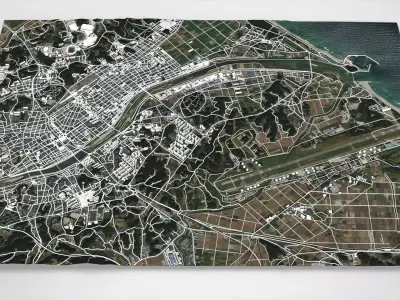 Cityscape Gangneung South Korea 3D model purchase