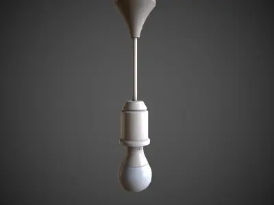 Bulb Holder  Low-poly 3D model