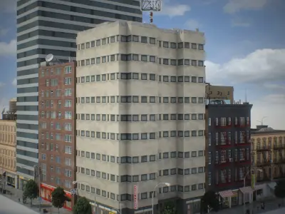 NYC Block Set 5 V2 Low-poly 3D model