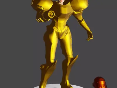 Female Intergalactic bounty hunter 3D print model