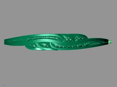 Womens Bracelets Bangles 3DM STL OBJ With Details  3D print model