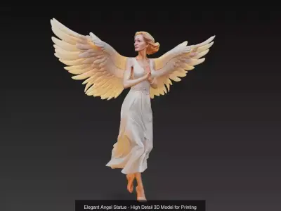 Heavenly Grace - Angel Sculpture Collection 3D Model Pack
