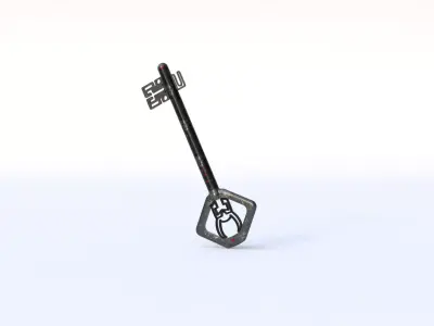 Legendary Key Low-poly 3D model