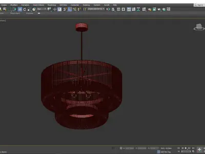 BOVOLA CHANDELIER Low-poly 3D model