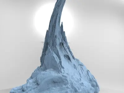 Alien Cliffs Sharp Needle 1 3D model