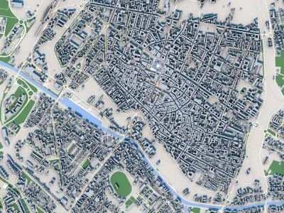 Ferrara City Italy 3D model